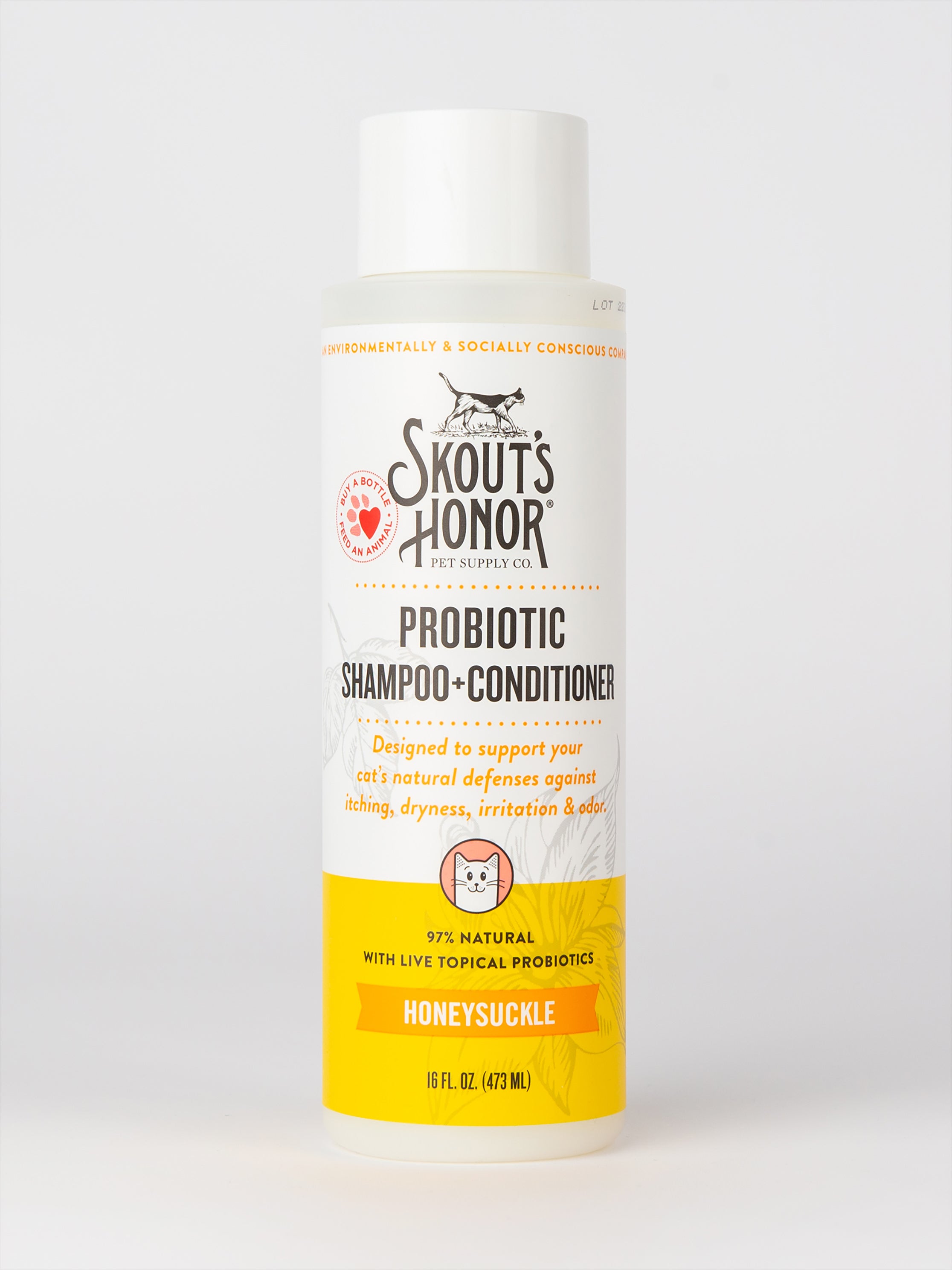 Cat Probiotic Shampoo Conditioner Honeysuckle Skout s Honor
