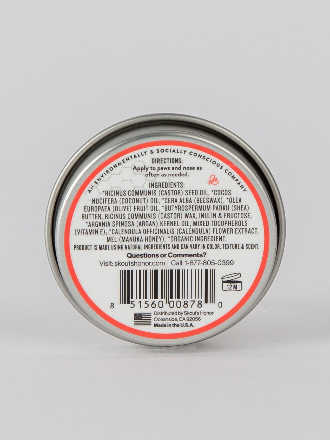 front image from Mini Prebiotic Pet Balm